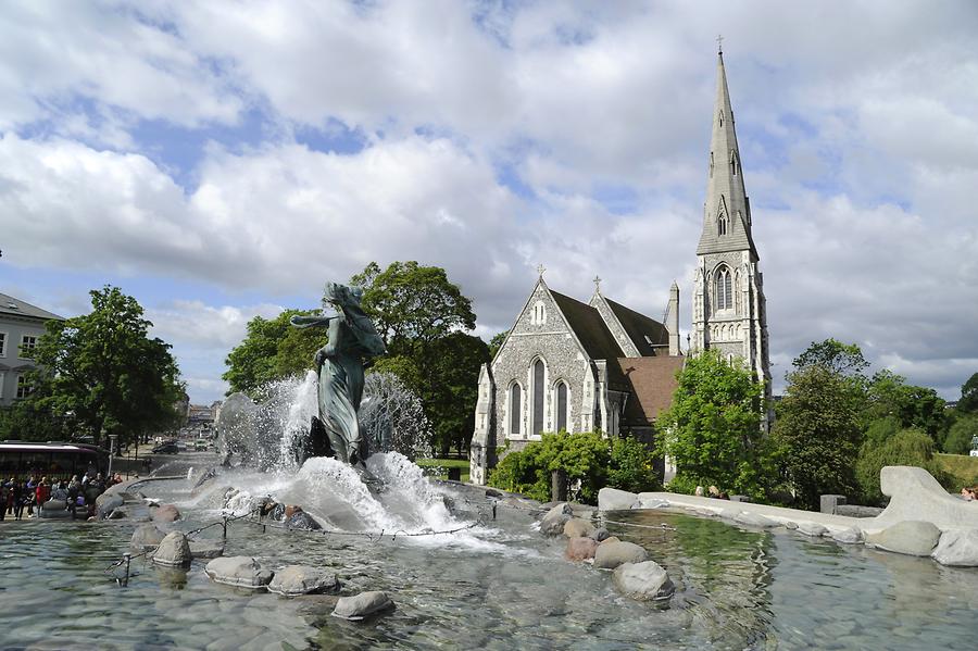 St. Alban's Church - Gefion Fountain