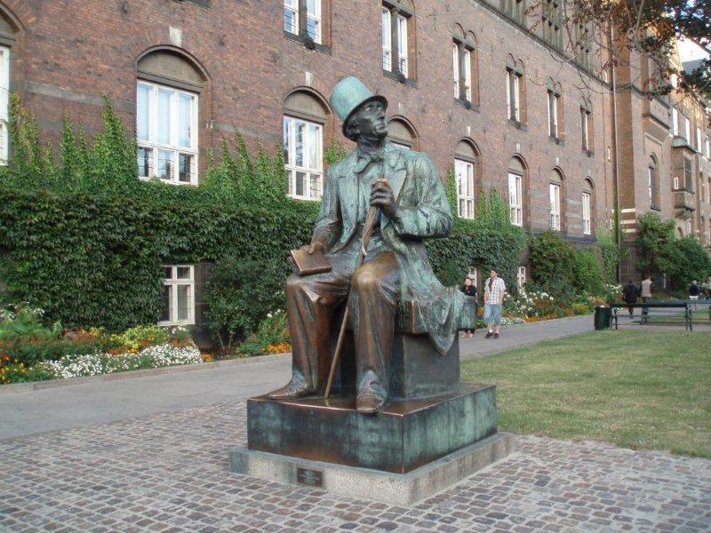 Statue of author, Copenhagen | Factbook Pictures | Pictures | Denmark ...