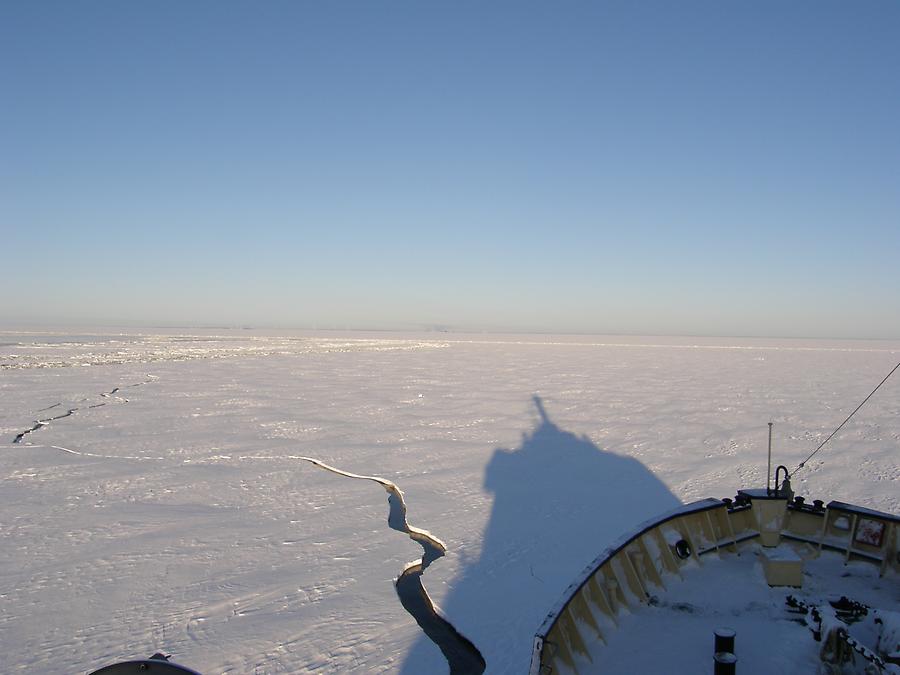 On the icebreaker Sampo from Kemi in the Gulf of Bothnia