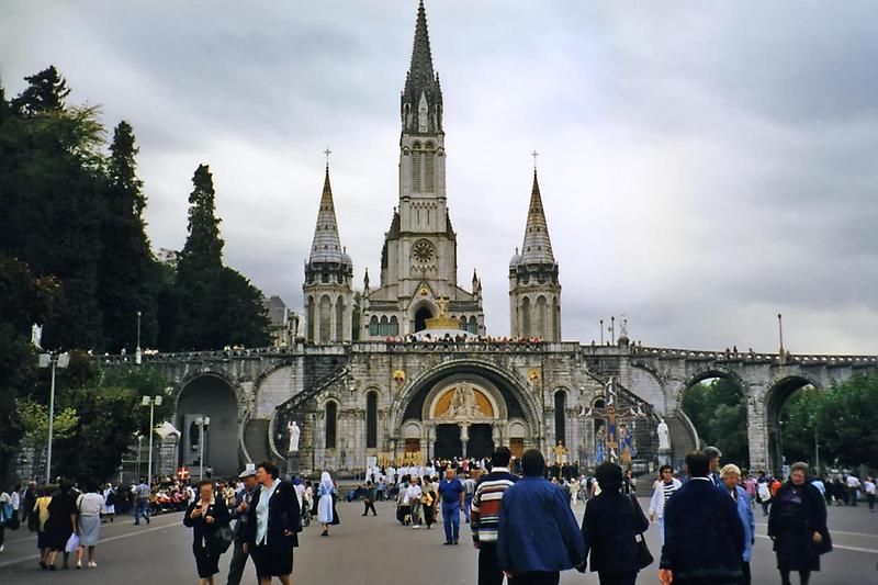 Visitors at Lourdes