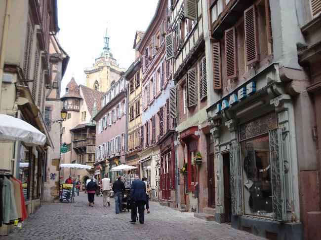 Street scene in old Colmar