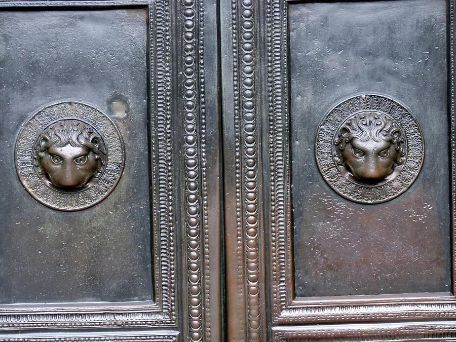 Aachen - Cathedral; Bronze Doors