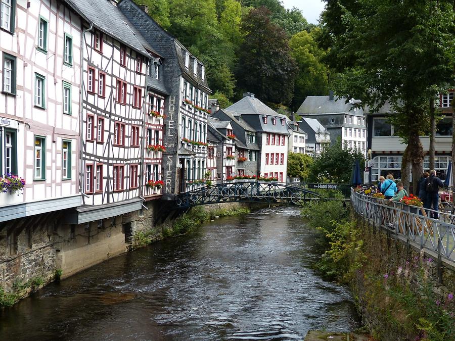 Monschau - River Rur and Timber-framed Houses