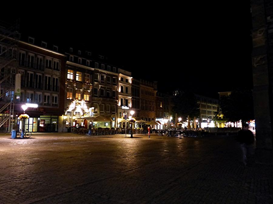 Aachen - Illuminated - Market place