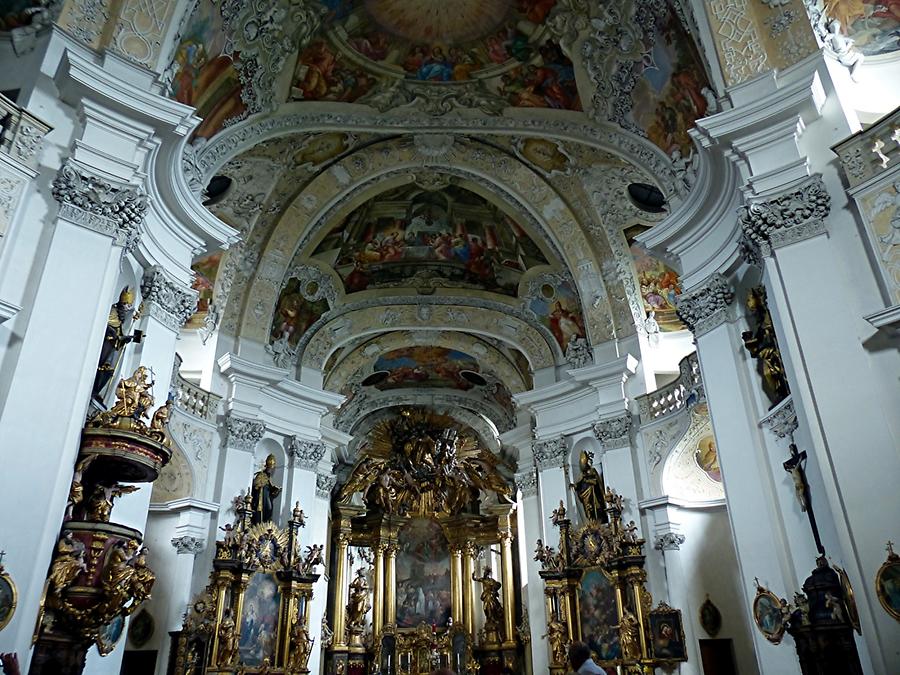 Monastery Banz - Abbey (Johann Dientzenhofer) with baroque interior