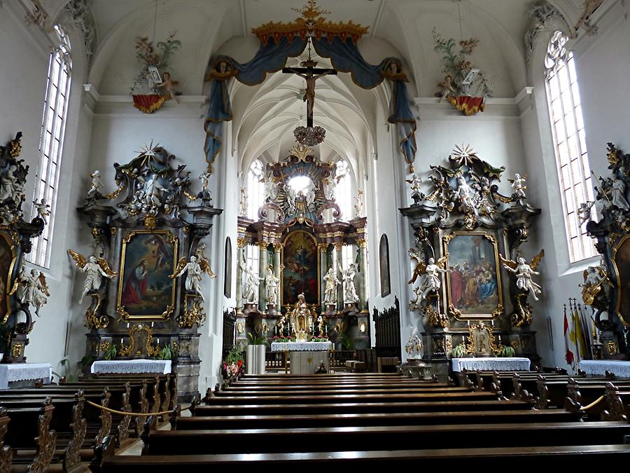 Volkach - St.Bartholomäus with baroque interior