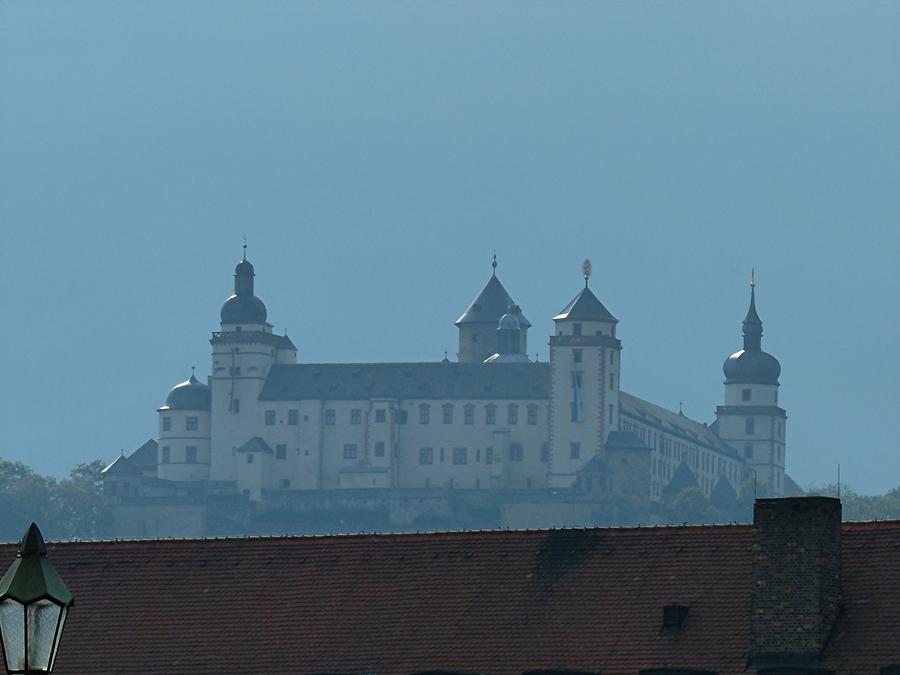 Würzburg - A strom is brewing over Fortress Marienberg
