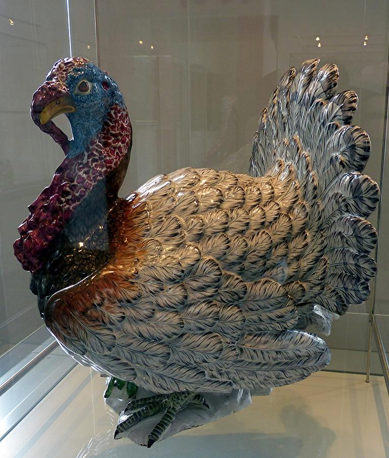 Bamberg - Collection Ludwig - Fayence turkey terrine
