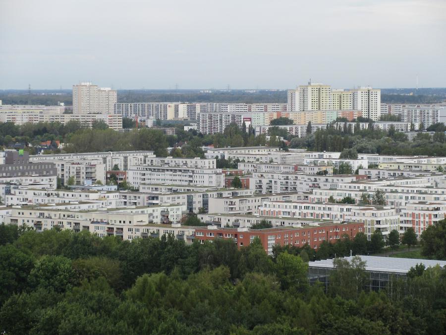 Gardens of the World - View of Marzahn from the Watch Tower 'Wolkenhain'