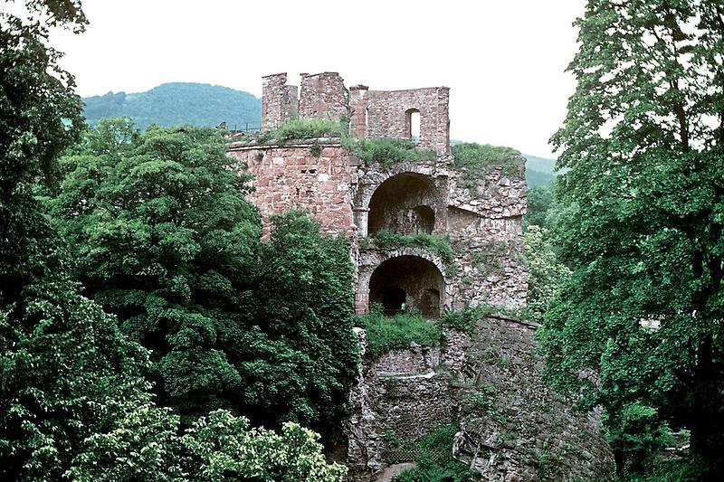Ruined section, Heidelberg castle
