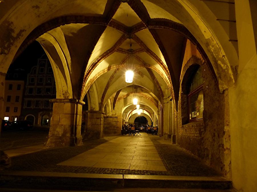 Görlitz - Lower Market; Gothic Arcades