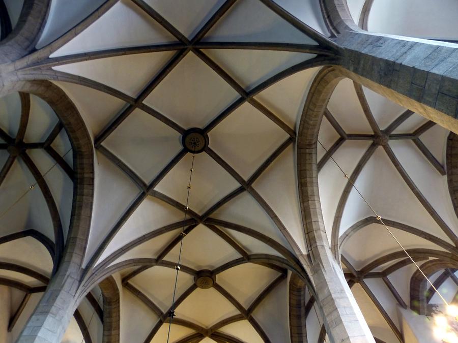 Kamenz - Main Church of St Mary; Gothic Ribbed Vaulting