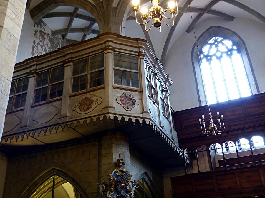 Kamenz - Main Church of St Mary; Heatable Oratorio for the City's Notables