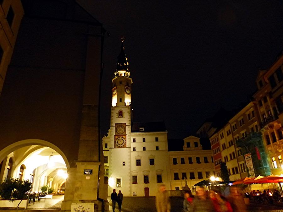 Görlitz - Lower Market with Town Hall Tower