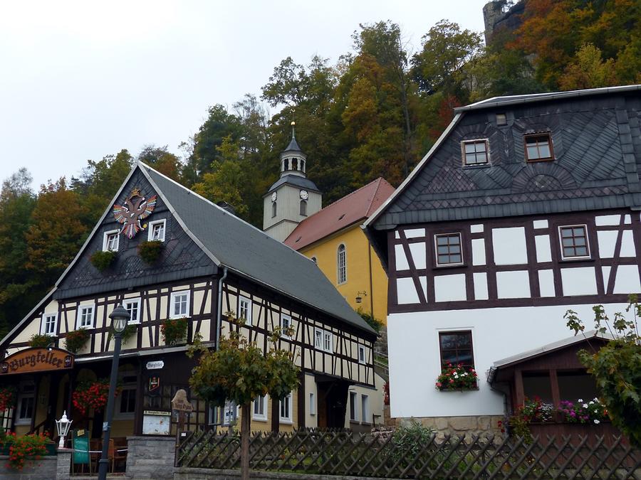 Oybin - Bergkirche and Half-timber Houses