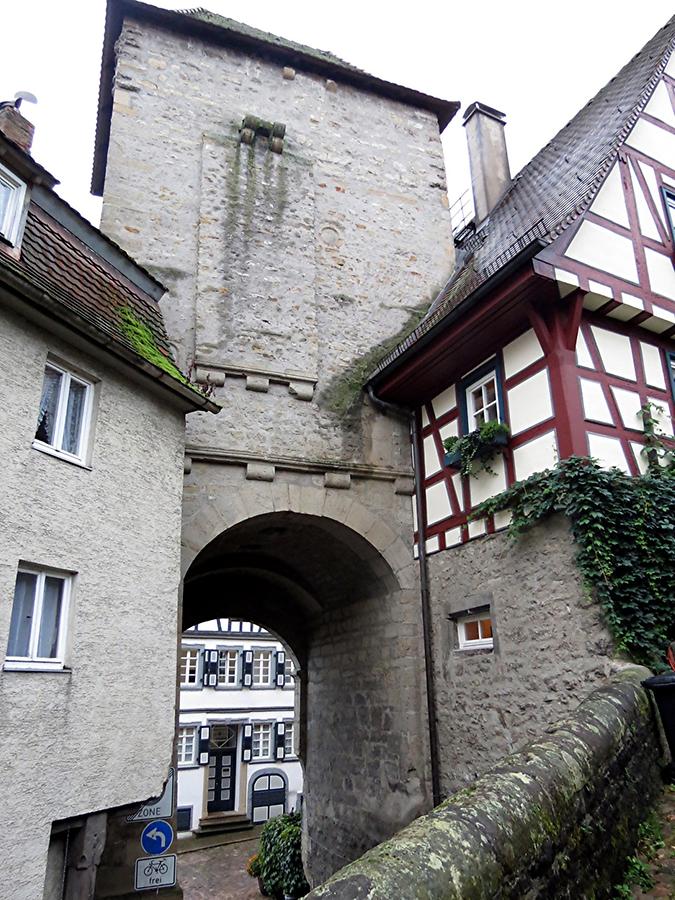 Bad Wimpfen - Imperial Palace; Flying Buttress, Archway