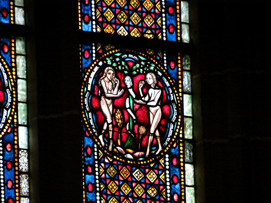 Wimpfen im Tale - Stained-Glass Window, the Fall of Man