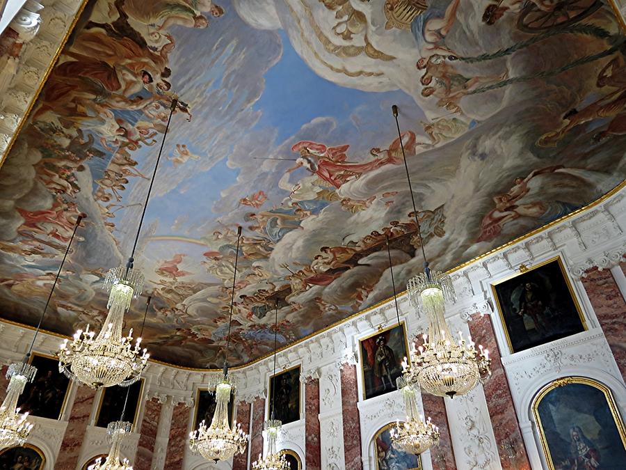 Mannheim - Palace; Ceiling Painting