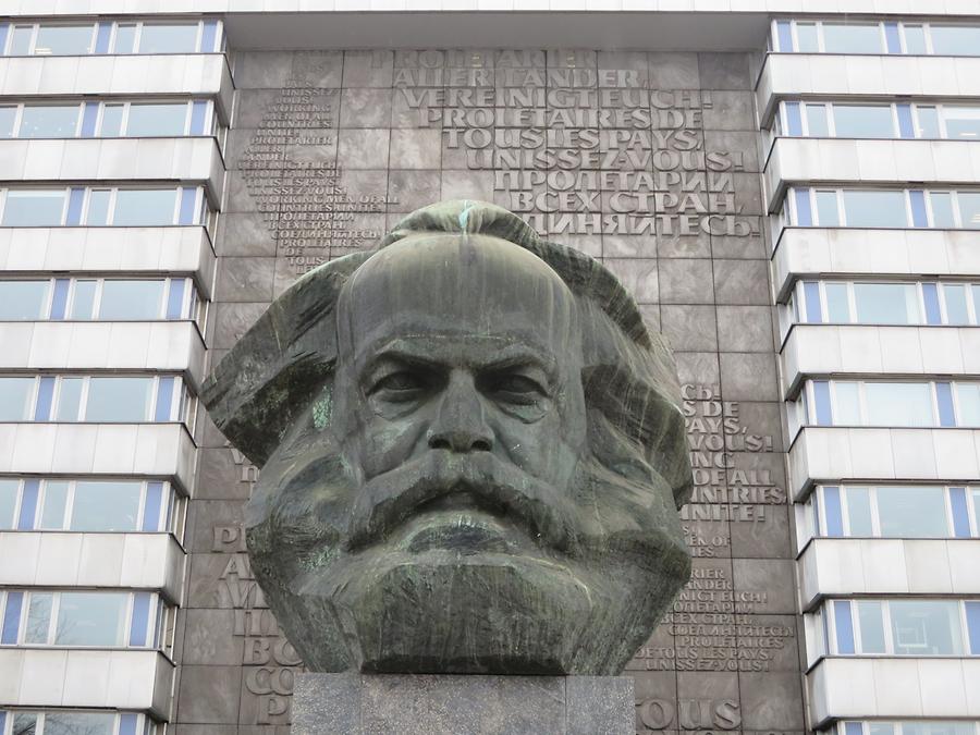 Chemnitz - Brückenstraße, Karl-Marx-Monument