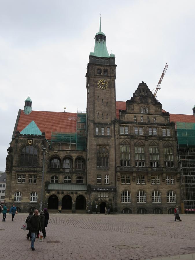 Chemnitz - Marktet Square, Old Town Hall