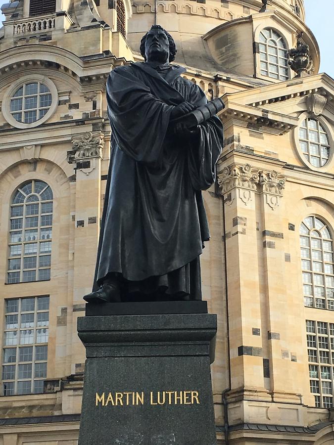 Dresden - Neumarkt, Martin Luther Monument