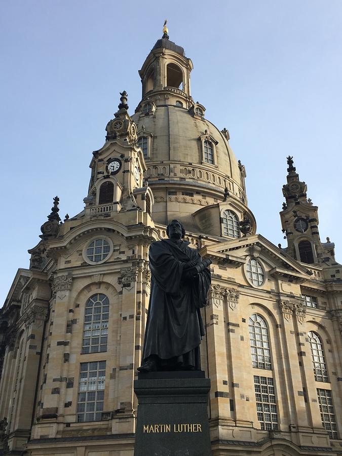 Dresden - Neumarkt, Martin Luther Monument