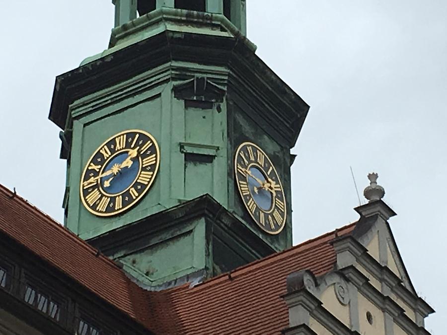 Pirna - Marktplatz 1-2, Town Hall with Clock