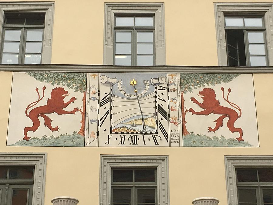 Pirna - Marktplatz 1-2, Town Hall with Sundial