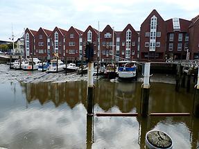 Husum - Inland Harbour at Low Tide