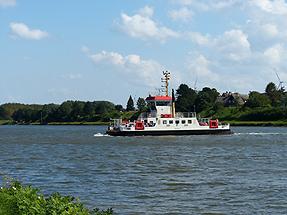 Sehestedt - Ferry Across the Kiel Canal