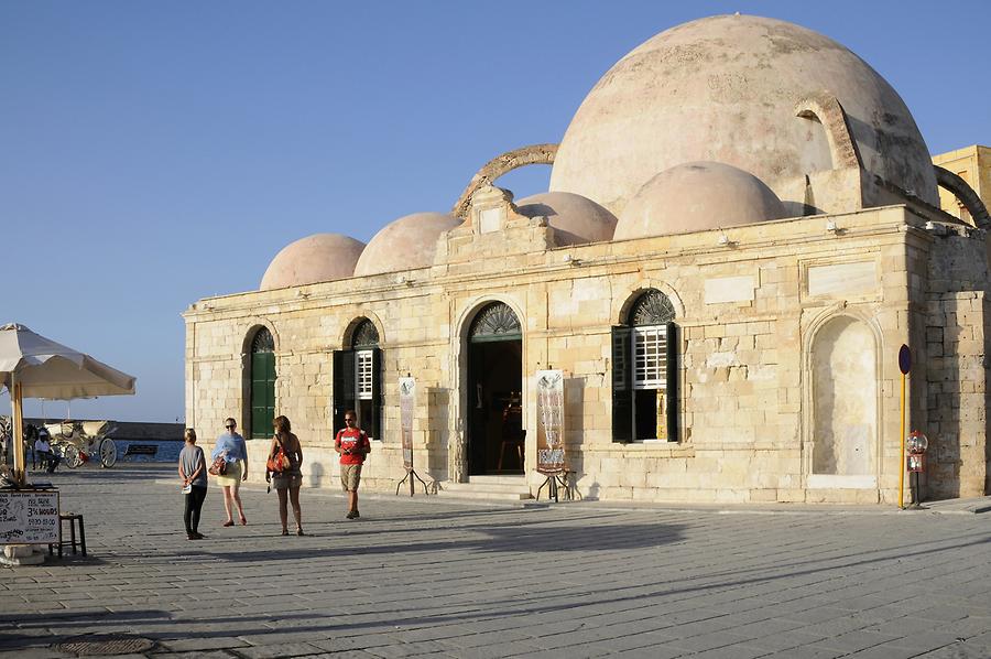 Chania - Harbour; Hassan Pasha Mosque