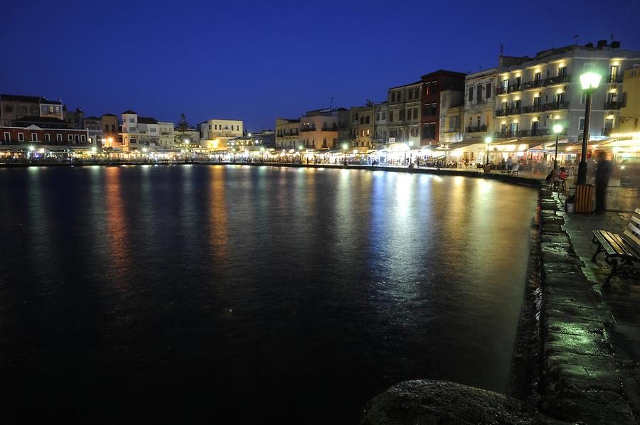 Chania - Harbour at Night