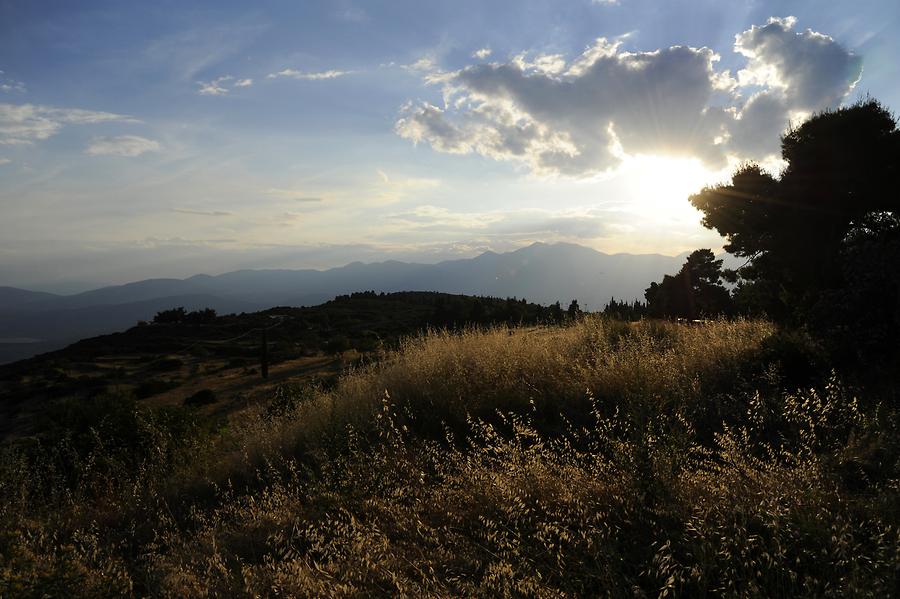 Sunset in Delphi