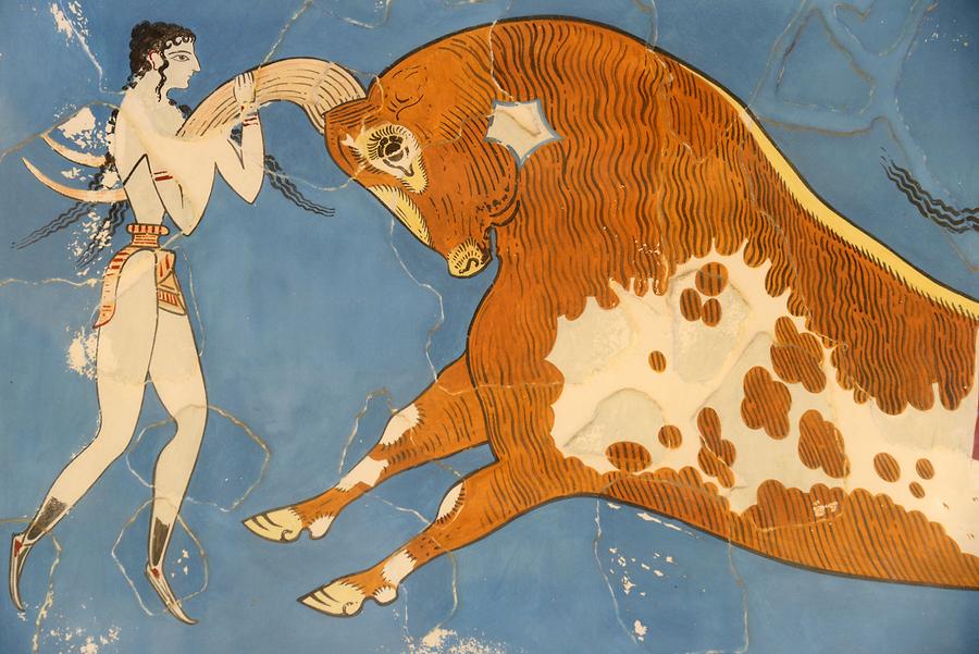 Knossos - Mural Relief; Bull