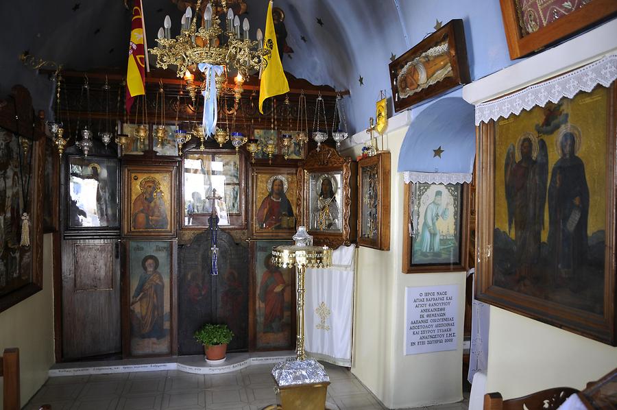 Mykonos Town - Church of Panagia Paraportiani; Icons