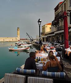 Fish-restaurant in Venetian harbourn