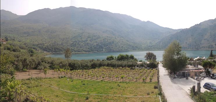 The only fresh water lake on Crete