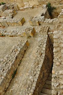 Freigelegte Stiege