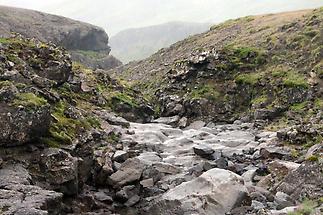 Volcanic dike in Thingvellir National Park