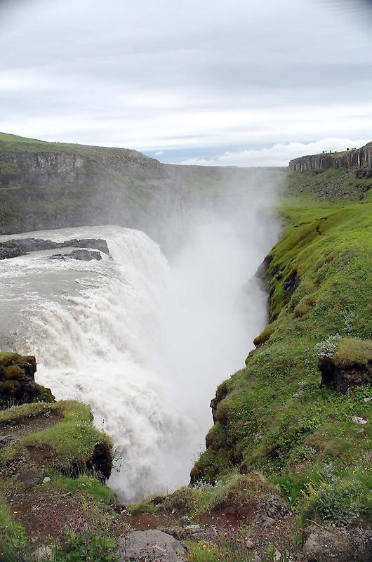 Thundering waters of the Gullfoss Waterfall
