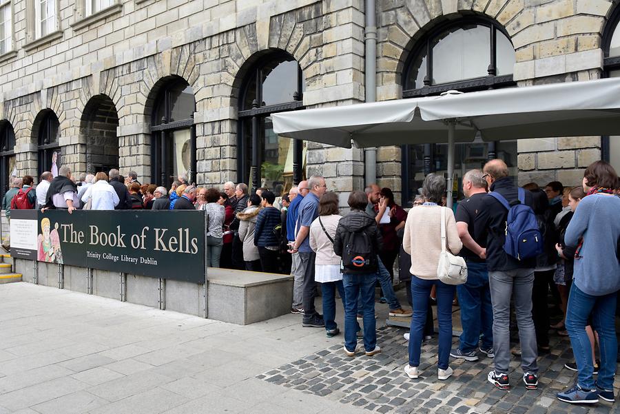 Trinity College - Queuing for the Book of Kells