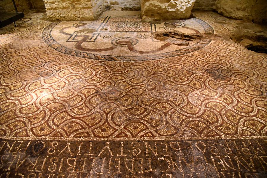 Bari - Cathedral; Catacombs, Mosaic