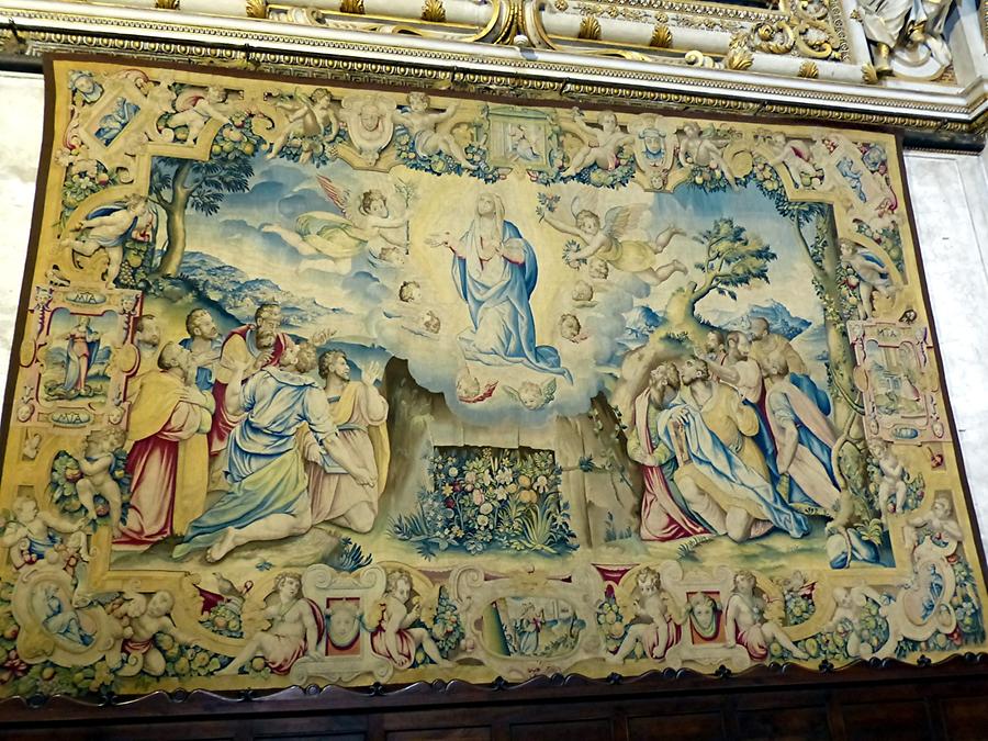 Bergamo - Sta. Maria Maggiore, Gobelin-Weaving after Lorenzo Lotto