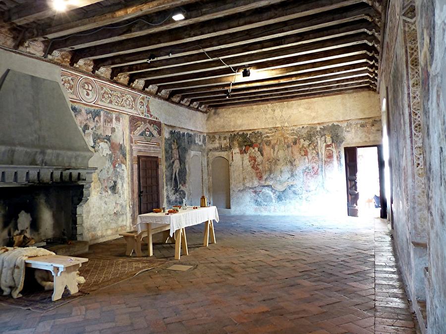 Malpaga Castle - Hall on the Upper Floor