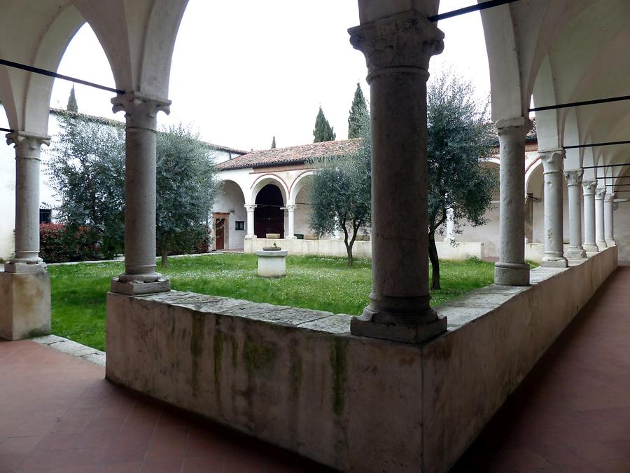 Abbey of St. Nicholas - Cloister with Olive Trees