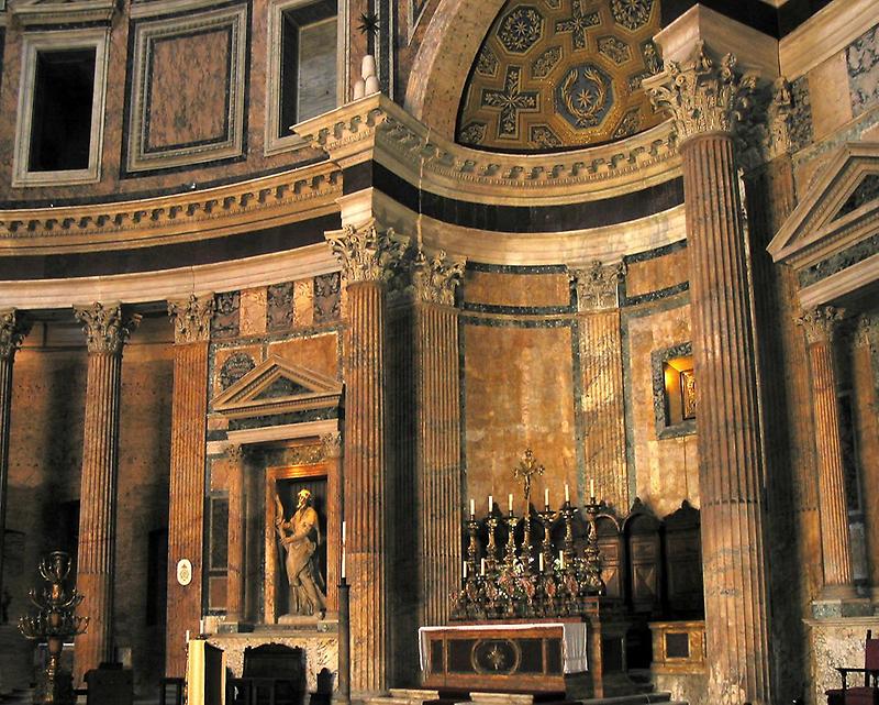 Main altar of the Pantheon in Rome
