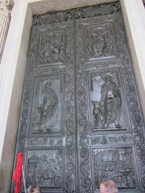 Decorated doors in Rome
