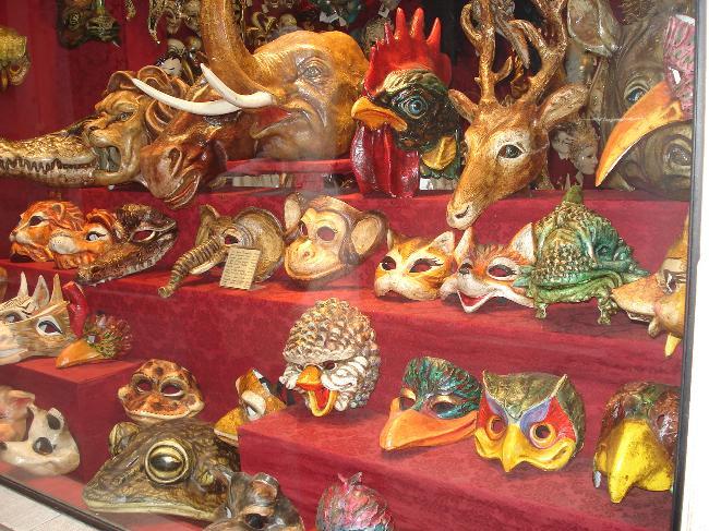 Masks worn at Carnavale