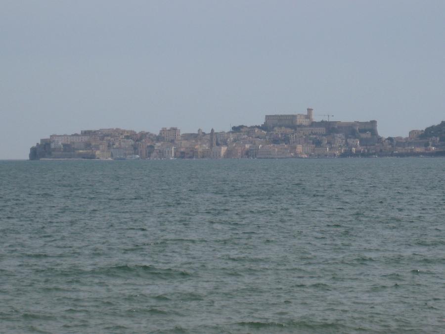 View of the seaside town of Gaeta