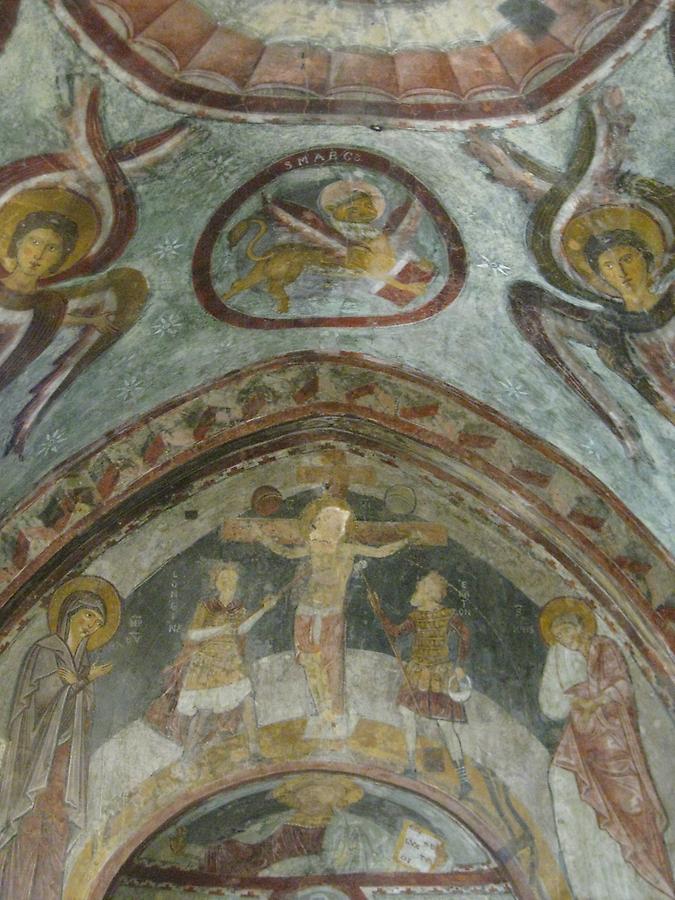 Subiaco - St. Benedict&#39;s Abbey, Fresco in the Lower Church